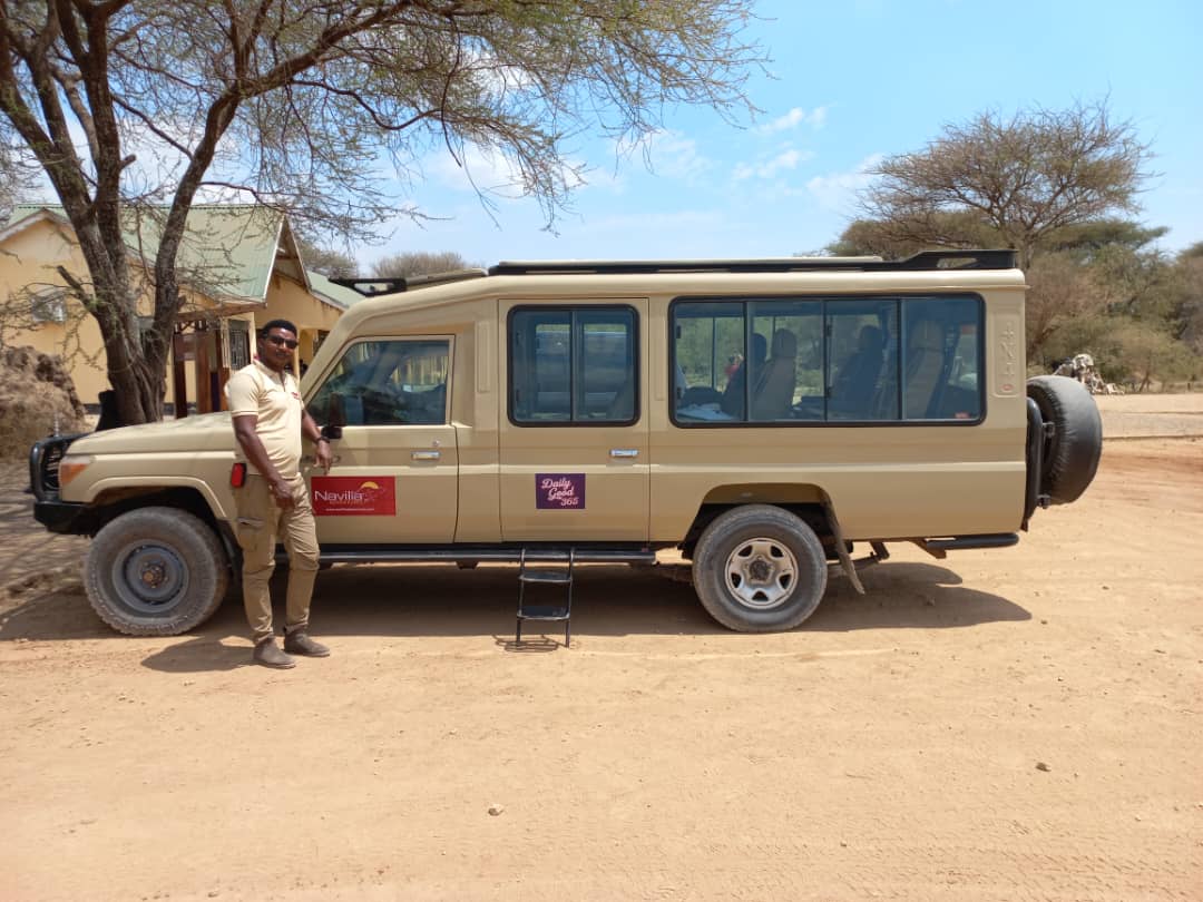 John Mwangi with elephants